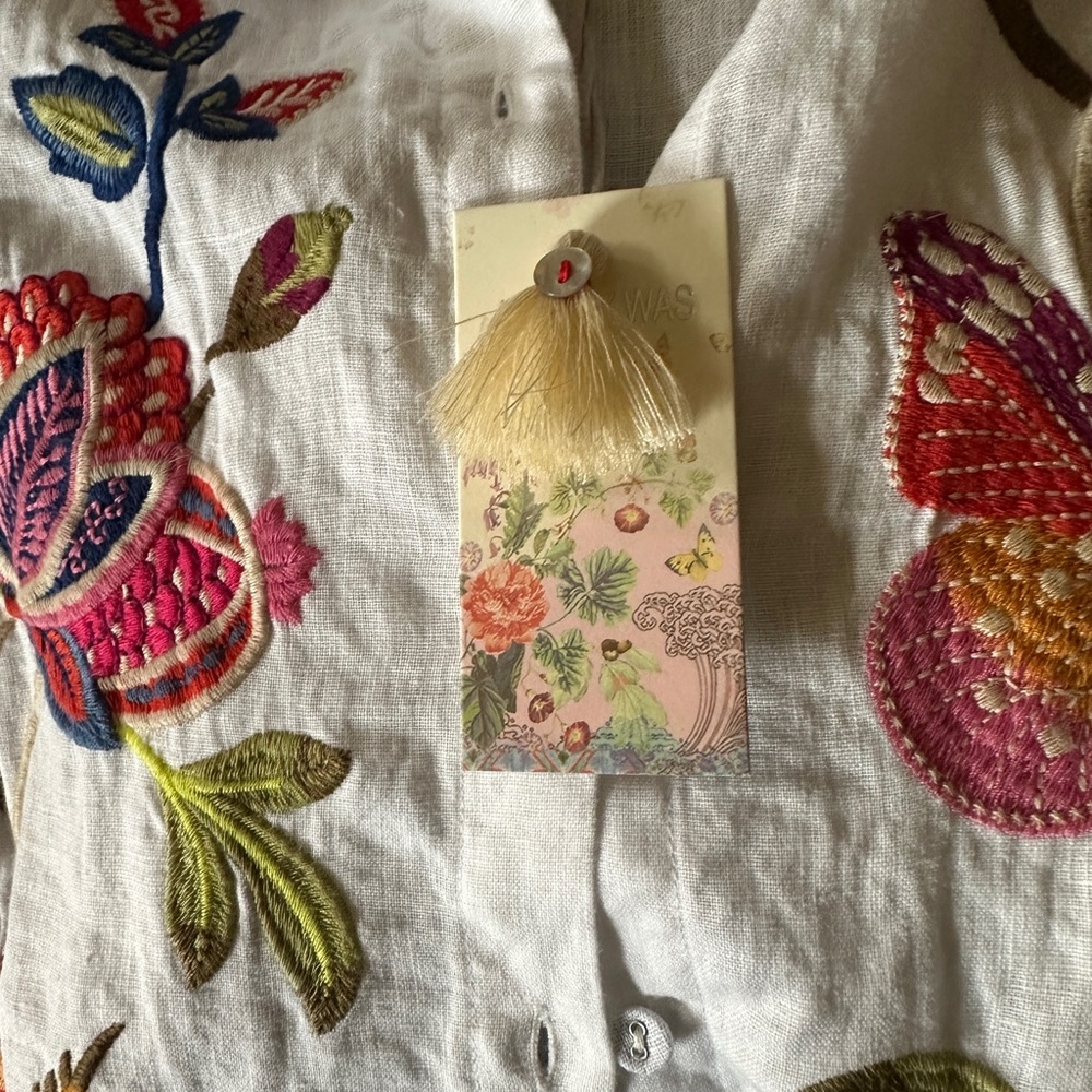 Johnny Was Gracey Linen Shirt - Picture 5 of 8